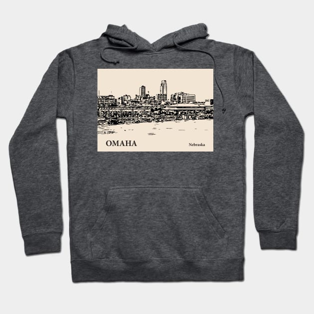 Omaha - Nebraska Hoodie by Lakeric